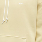 Nike Men's Solo Swoosh Fleece Hoody in Team Gold/White
