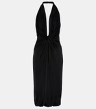 Tom Ford Gathered halterneck midi dress