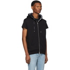 Balmain Black Zipped Hoodie