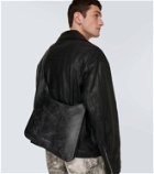 Acne Studios Platt distressed leather shoulder bag