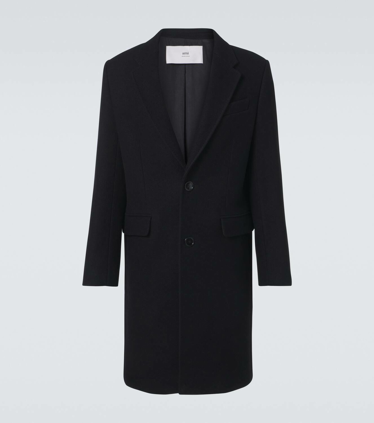Ami Paris Single-breasted wool coat