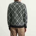 Casablanca Men's Monogram Mohair Blend Crew Sweatshirt in Black