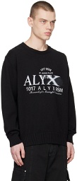 1017 ALYX 9SM Black Crewneck Sweater