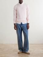 William Lockie - Knitted Cotton Sweater - Pink