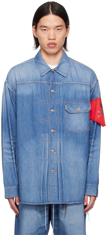Photo: mastermind JAPAN Blue Pintucks Denim Shirt