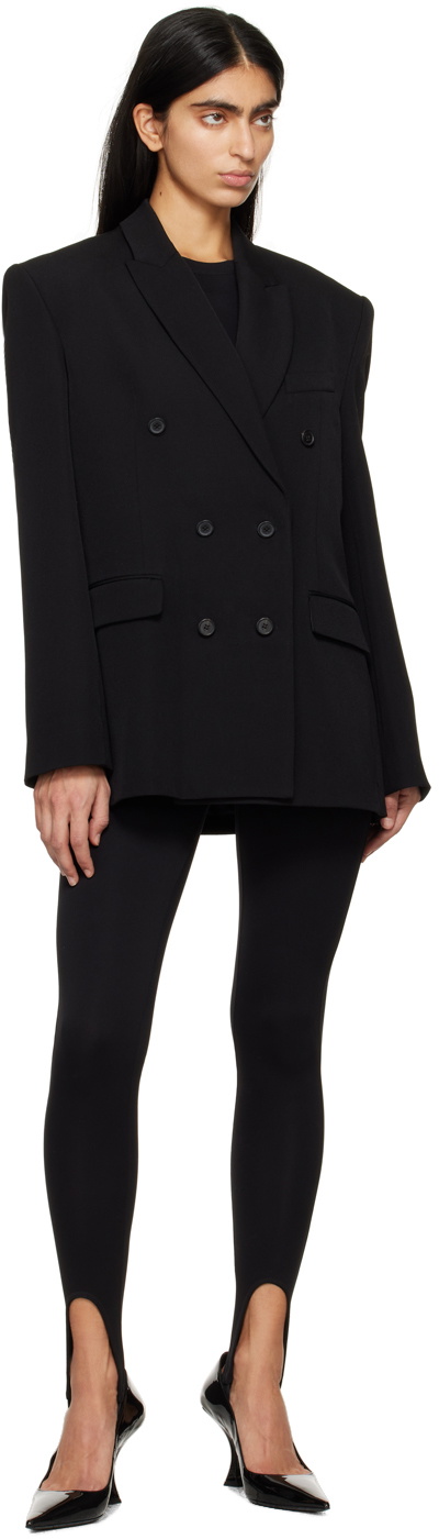 WARDROBE.NYC Black Stirrup Leggings