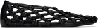 Jil Sander Black Hand-Knotted Ballerina Flats