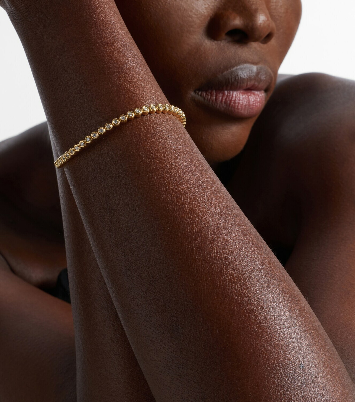 Bucherer Fine Jewellery Stretchy 18kt gold bracelet with diamonds