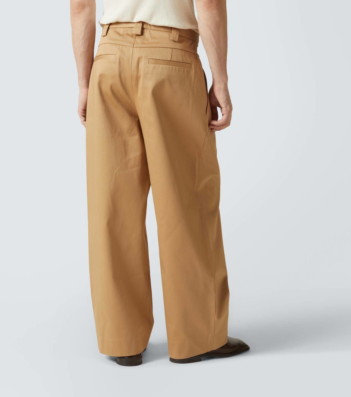 King & Tuckfield Cotton wide-leg pants