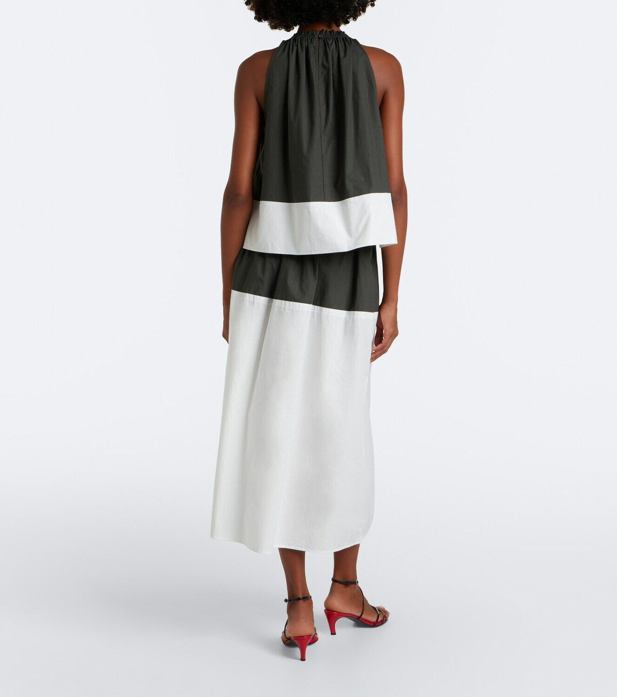 Proenza Schouler White Label Nyla cotton poplin midi skirt