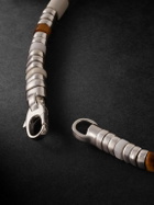 John Hardy - Sterling Silver, Tiger's Eye, Howlite Enamel Beaded Bracelet - Brown