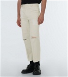 Undercover Distressed straight-leg cotton pants
