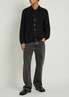 Ymc Baker Cotton-knit Cardigan Black