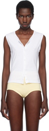 Gil Rodriguez White Sophie Sleeveless Top