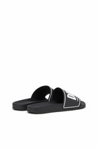 Diesel Sa-Mayemi-Pool slides with 3D logo - Slides Mens in Black