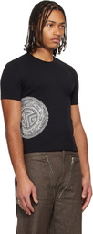 Jean Paul Gaultier Black 'The Laurel Stamped' Baby T-shirt