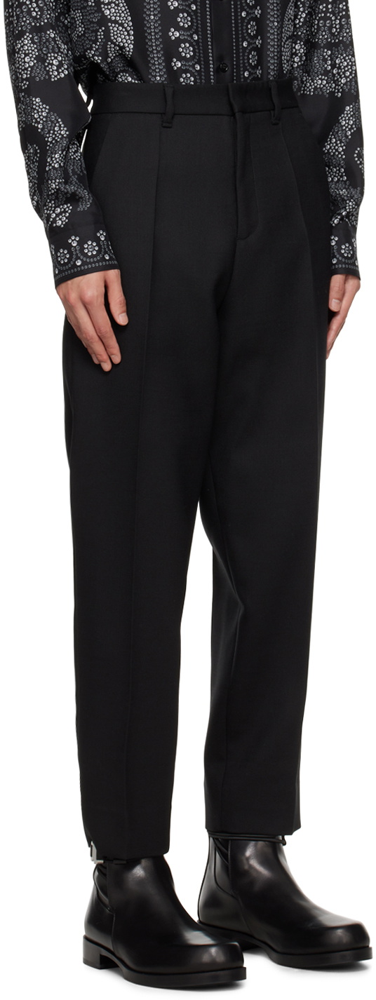 Just Cavalli Black Creased Trousers