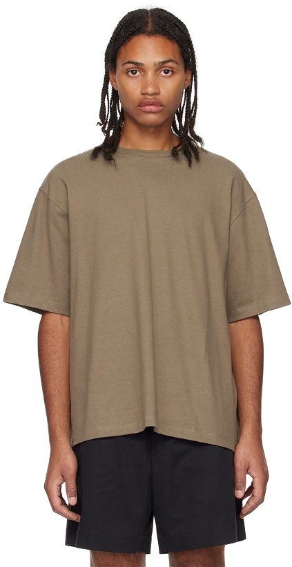 Photo: The Row Taupe Steven T-Shirt