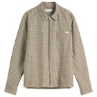 Foret Men's Cabin Zip Shirt Jacket in Brown Check
