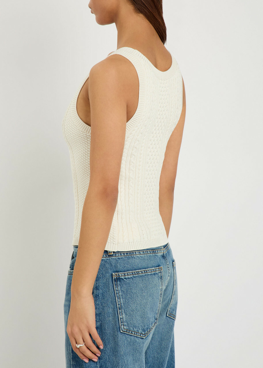 JW Anderson Cable Knit Tank top Ivory