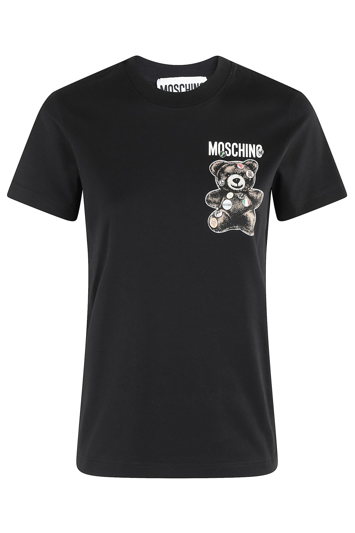 T-shirt LOVE MOSCHINO Authentique Gris Et Argenté - Neuf Avec étiquettes, Taille Ajustée