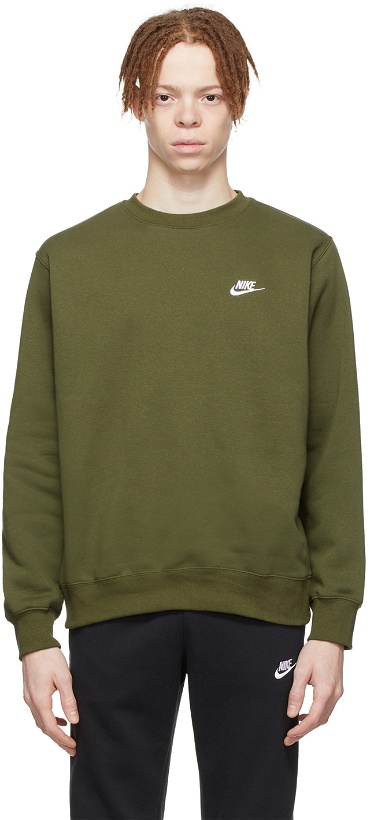 Photo: Nike Green Sportswear Club Sweatshirt