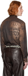 MISBHV Brown Typewriter Shirt