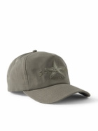 Small Talk - Star Appliquéd Embroidered Cotton-Twill Baseball Cap
