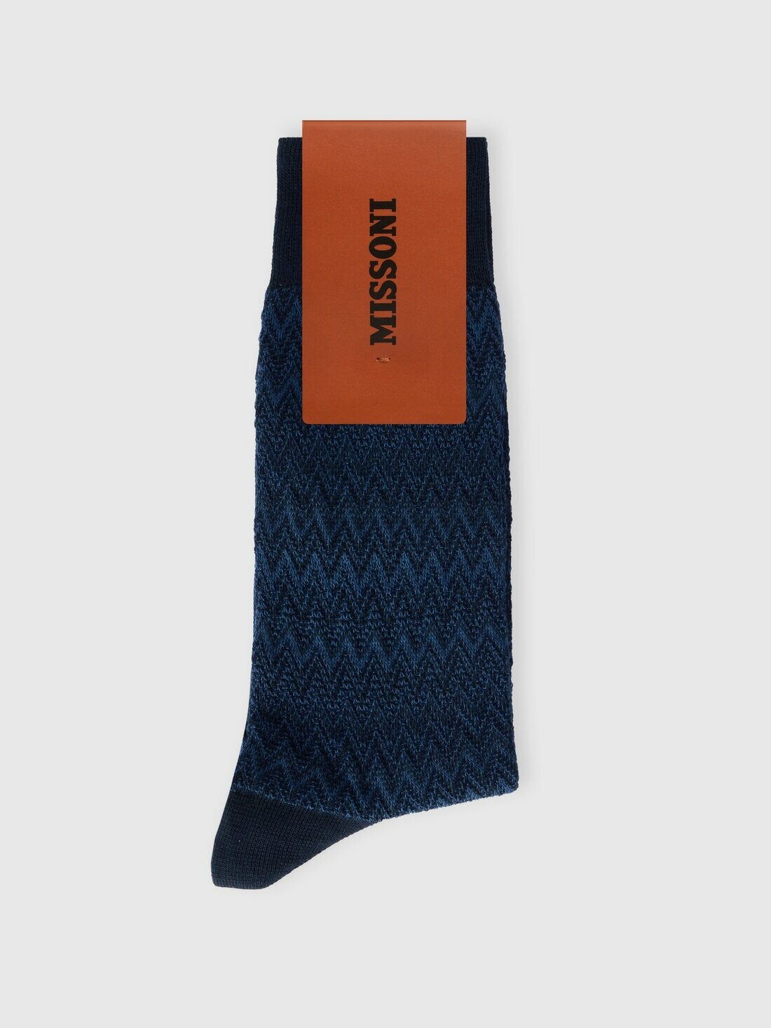 Missoni - Mid-length cotton-blend 3D zigzag socks, Men, Multicoloured