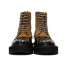 Givenchy Brown and Black Camden Boots