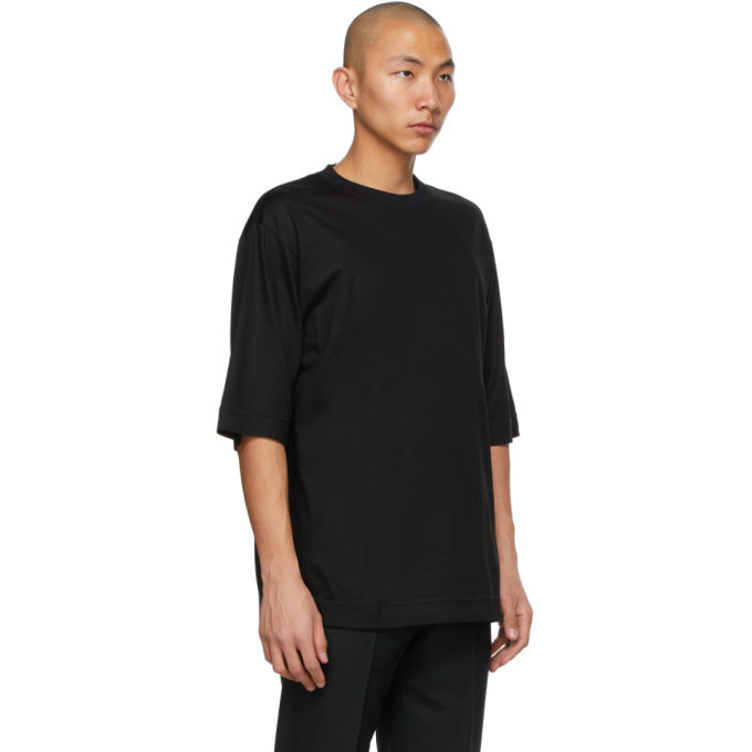 N.Hoolywood Black Half Sleeve T-Shirt N.Hoolywood