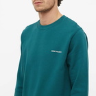 Norse Projects Men's Vagn Logo Crew Sweat in Sea Blue