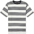 Beams Plus Men's Stripe Nep Pocket T-Shirt in Off White