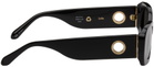 LINDA FARROW Black & Gold Lola Sunglasses