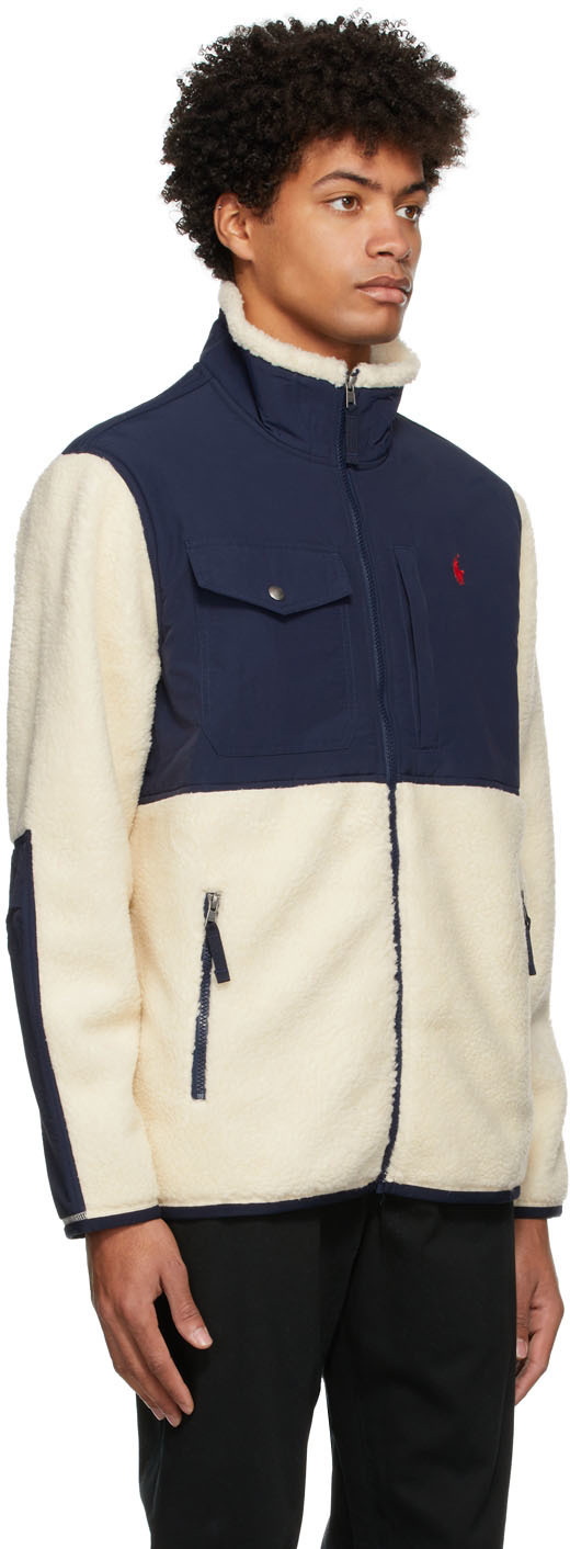 Polo Ralph Lauren Men's High Pile Jacquard Fleece Zip Jacket