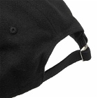 Sporty & Rich Conneticut Crest Flannel Cap in Black
