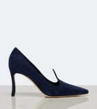 Manolo Blahnik Maldite suede pumps