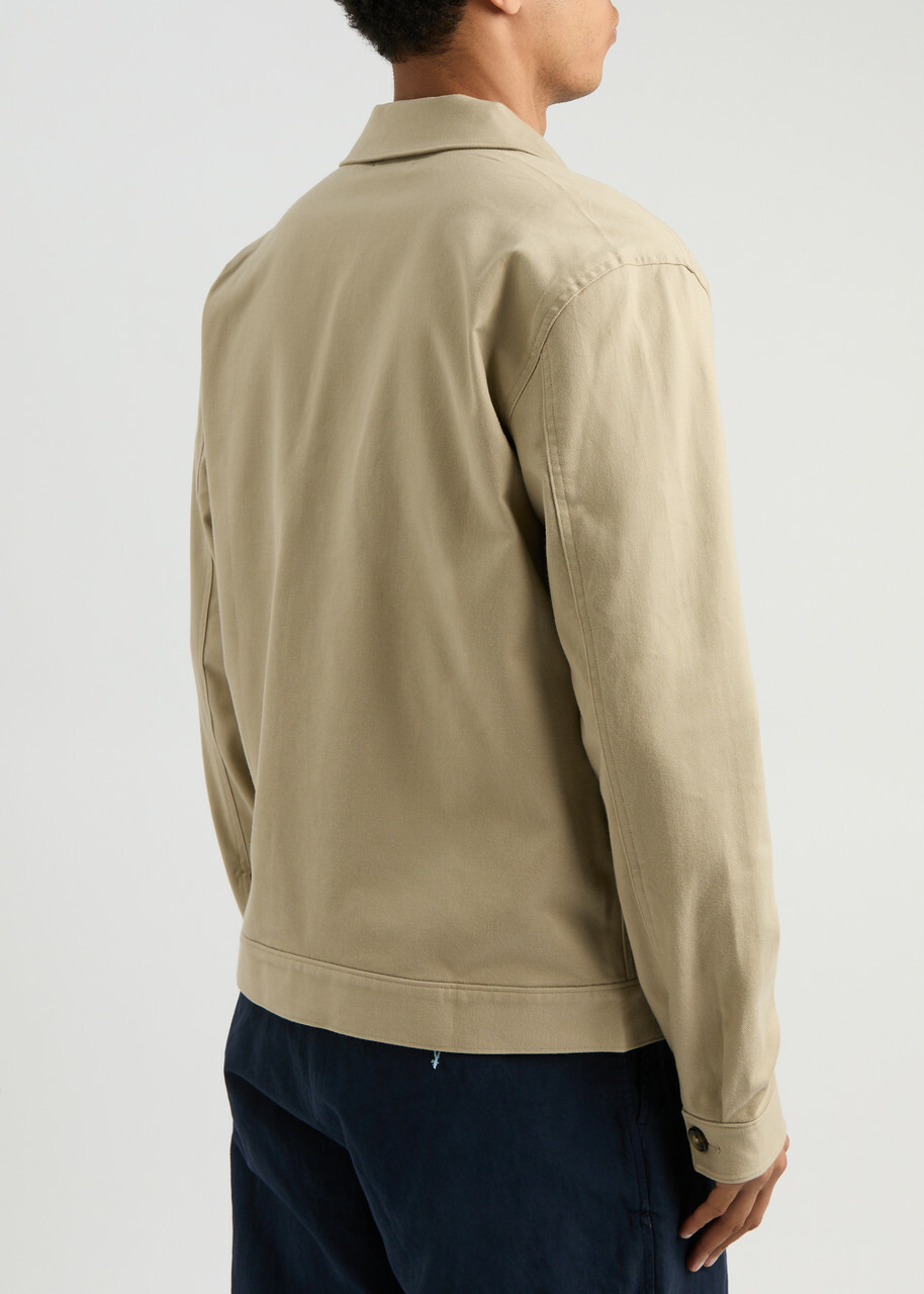 Paige Alfred Stretch-cotton Jacket Cream