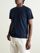 Noah - Logo-Print Recycled Cotton-Jersey T-Shirt - Blue