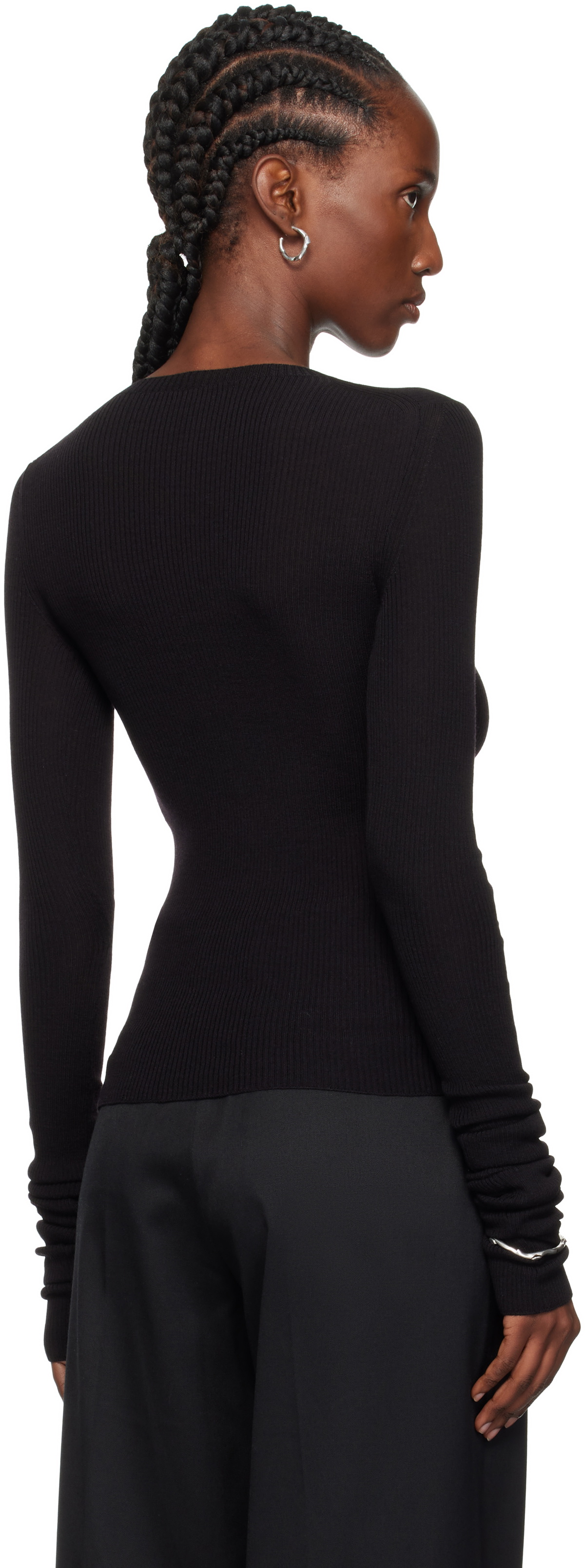 Ann Demeulemeester Black Lyell Sweater
