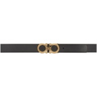 Salvatore Ferragamo Reversible Black and Brown Gancini Belt