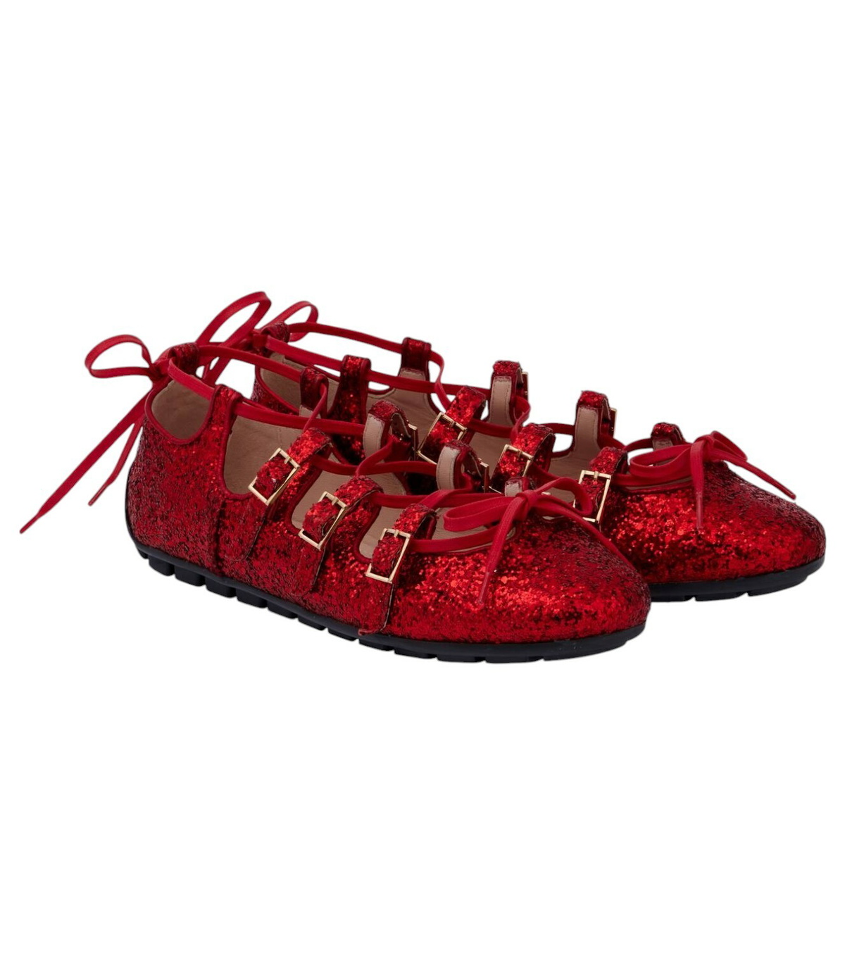 Simone Rocha Tracker satin flats Simone Rocha