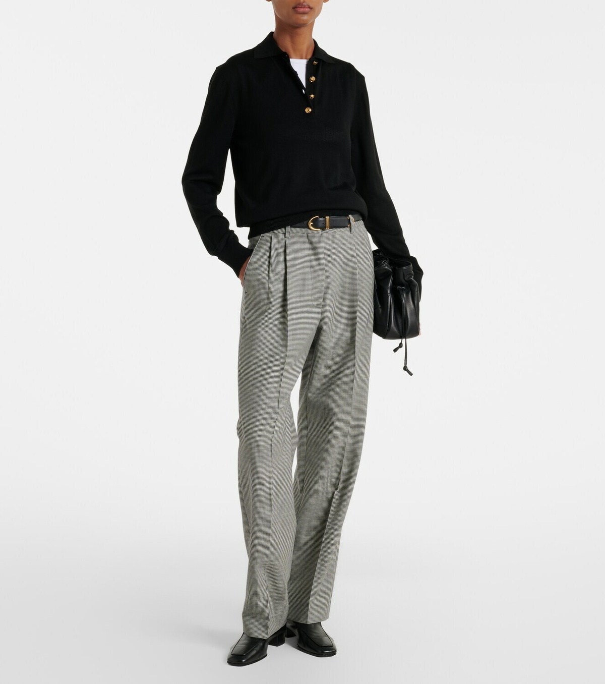 Blazé Milano Alegria silk and cotton polo sweater
