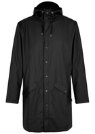 Rains Long Matte Rubberised Raincoat Black