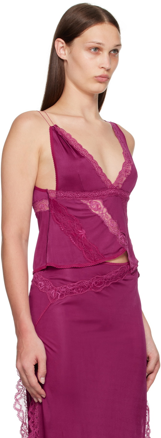 VAILLANT Pink Deconstructed Tank Top