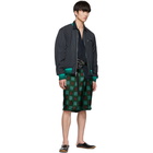 Dries Van Noten Green Piene Shorts