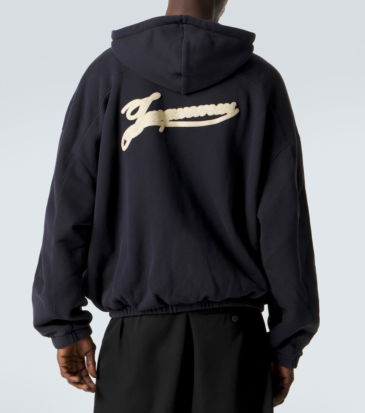 Jacquemus Torneo cotton fleece zip-up hoodie