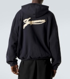 Jacquemus Torneo cotton fleece zip-up hoodie