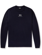 Balenciaga - Logo-Embroidered Cashmere Sweater - Blue