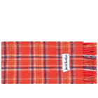 Acne Studios Men's Veny Tartan Scarf in Red